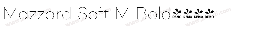 Mazzard Soft M Bold字体转换